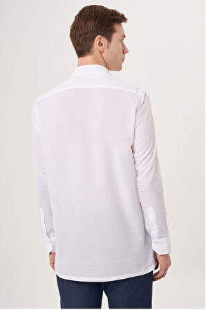 Bisse Regular Fit  Beyaz Spor Erkek Gömlek GM23Y231089_D01