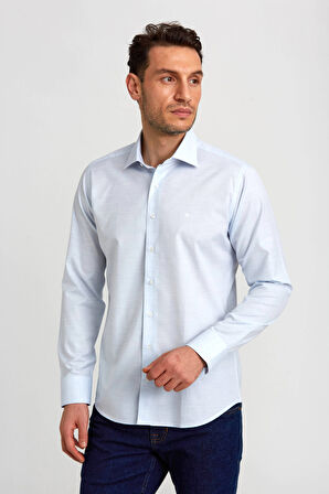 Bisse Regular Fit C Yaka Açık Mavi Erkek Gömlek GM23Y231075_D33