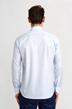 Bisse Regular Fit C Yaka Açık Mavi Erkek Gömlek GM23Y231075_D33