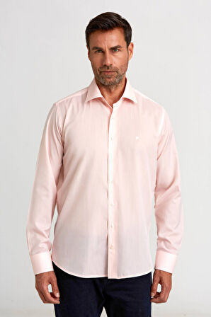 Bisse Regular Fit C Yaka Pembe Erkek Gömlek GM23Y231078_D29