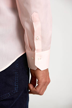 Bisse Regular Fit C Yaka Pembe Erkek Gömlek GM23Y231078_D29
