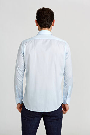 Bisse Regular Fit C Yaka Açık Mavi Erkek Gömlek GM23Y231078_D33
