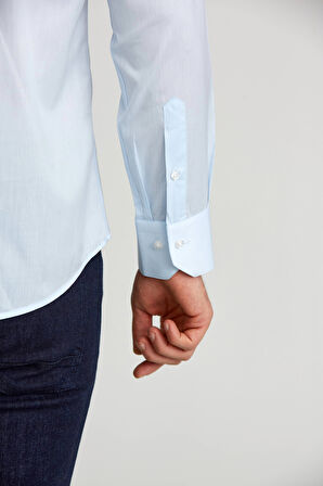 Bisse Regular Fit C Yaka Açık Mavi Erkek Gömlek GM23Y231078_D33