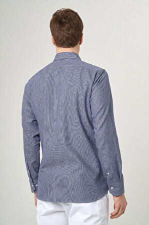 Bisse Regular Fit Spor Lacivert Erkek Gömlek GM23Y231117_D39