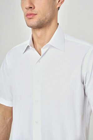 Bisse Regular Fit Uzun Kollu Spor Beyaz Erkek Gömlek GM23Y231145_D01