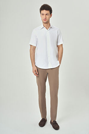 Bisse Regular Fit Uzun Kollu Spor Beyaz Erkek Gömlek GM23Y231145_D01