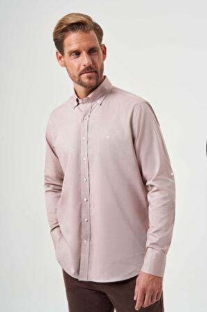Bisse Regular Fit Paşa Yaka Kol İçi Apoletli Hardal Erkek Gömlek GM23Y231146_D19