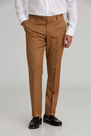 Bisse Oranj Dokuma Klasik Erkek Pantolon PPNK23YNOS001_D22