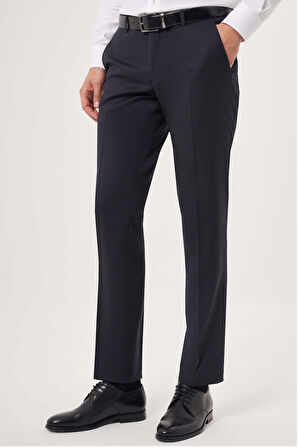 Bisse Lacivert Dokuma Klasik Erkek Pantolon PPNK23YNOS001_D39