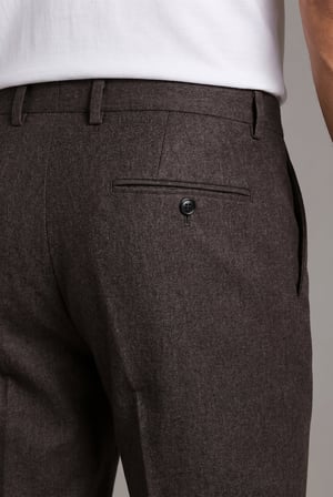 Bisse Vizon Regular Fit Modern Yün Klasik Flanel Pantolon PPNK23K23201_D08
