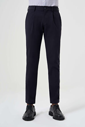 Bisse Regular Fit Lacivert Lastikli Spor Erkek Pantolon PNS23Y23005_D39