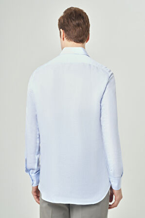 Bisse Regular Fit Uzun Kollu Mavi Spor Erkek Gömlek GM23Y231022_D35