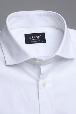 Bisse Regular Fit Kol İçi Apoletli Pamuk Beyaz Erkek Gömlek GM23Y231154_D01