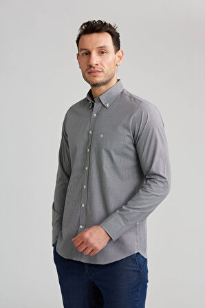 Bisse Regular Fit Siyah Erkek Gömlek GM23K232030_D99