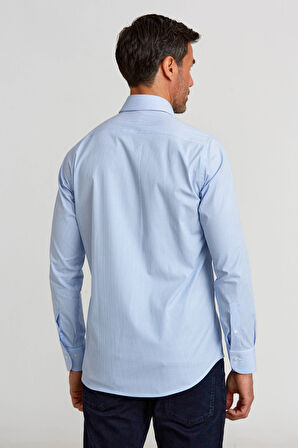 Bisse Regular Fit Mavi Klasik Erkek Gömlek GM23K232013_D35