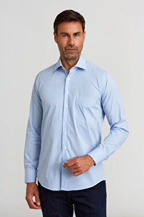Bisse Regular Fit Mavi Klasik Erkek Gömlek GM23K232013_D35