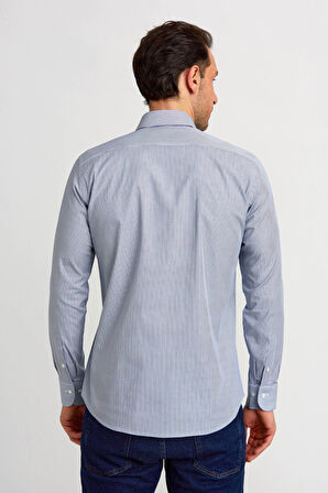 Bisse Regular Fit Lacivert Klasik Erkek Gömlek GM23K232013_D39