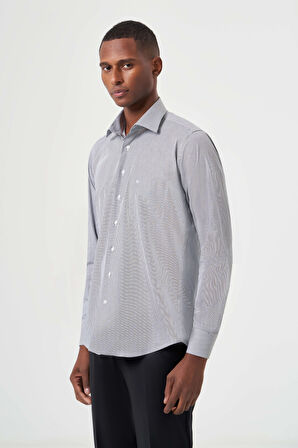 Bisse Regular Fit Siyah Klasik Erkek Gömlek GM23K232013_D99