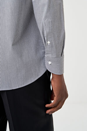 Bisse Regular Fit Siyah Klasik Erkek Gömlek GM23K232013_D99