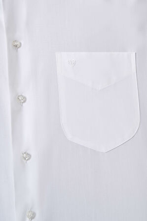 Bisse Regular Fit Beyaz Klasik Erkek Gömlek GM23K232027_D01
