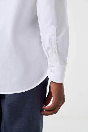 Bisse Regular Fit Beyaz Klasik Erkek Gömlek GM23K232027_D01