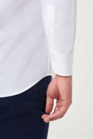 Bisse Regular Fit Beyaz Klasik Erkek Gömlek GM23K232016_D01