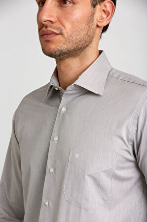 Bisse Regular Fit Kahve Klasik Erkek Gömlek GM23K232049_D11