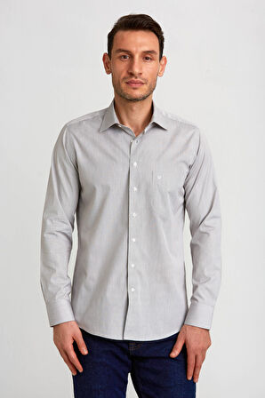 Bisse Regular Fit Kahve Klasik Erkek Gömlek GM23K232049_D11