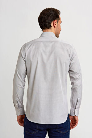 Bisse Regular Fit Kahve Klasik Erkek Gömlek GM23K232049_D11