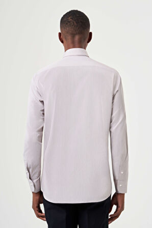 Bisse Regular Fit Kahve Klasik Erkek Gömlek GM23K232042_D11