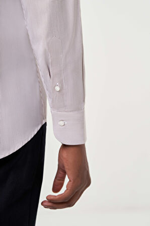 Bisse Regular Fit Kahve Klasik Erkek Gömlek GM23K232042_D11