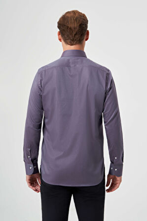 Bisse Regular Fit Füme Klasik Erkek Gömlek GM23K232047_D57