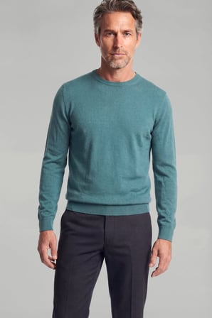 Bisse Erkek Mint Bisiklet Yaka Yün Triko TR23KNOS23206_D50
