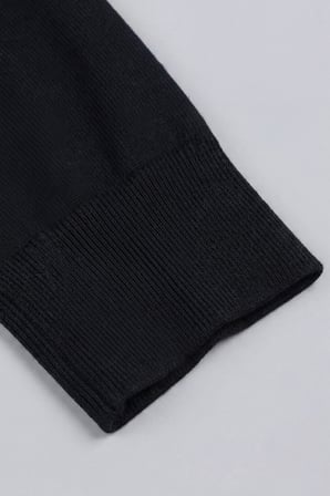 Bisse Erkek Yün Basic Yarım Balıkçı Yaka Triko Siyah TR23KNOS23210_D99