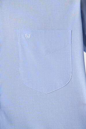 Bisse Regular Fit Mavi Klasik Erkek Gömlek GM23K232006_D35