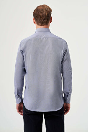 Bisse Regular Fit Lacivert Klasik Erkek Gömlek GM23K232044_D39
