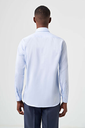 Bisse Regular Fit Açık Mavi Klasik Erkek Gömlek GM23K232003_D33