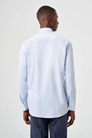 Bisse Regular Fit Açık Mavi Klasik Erkek Gömlek GM23K232033_D33