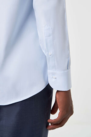 Bisse Regular Fit Açık Mavi Klasik Erkek Gömlek GM23K232033_D33