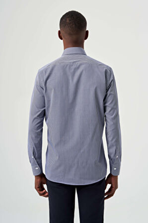 Bisse Regular Fit Lacivert Spor Erkek Gömlek GM23K232037_D39