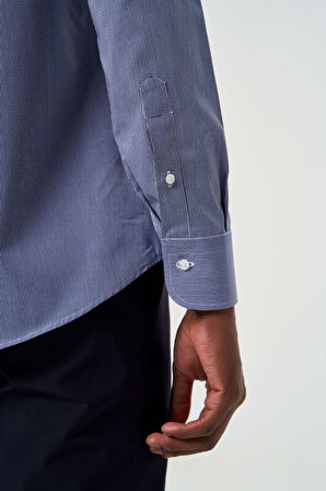 Bisse Regular Fit Lacivert Spor Erkek Gömlek GM23K232037_D39