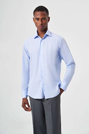 Bisse Regular Fit Açık Mavi Klasik Erkek Gömlek GM23K232007_D33