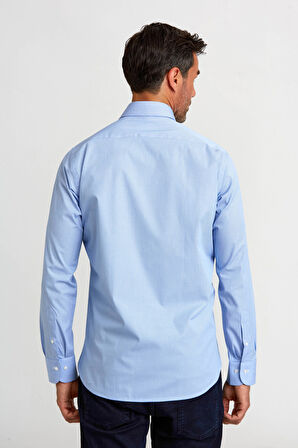 Bisse Regular Fit Mavi Klasik Erkek Gömlek GM23K232031_D35