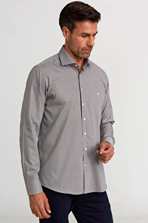 Bisse Regular Fit Kahve Klasik Erkek Gömlek GM23K232025_D11