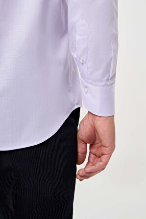 Bisse Regular Fit Lila İtalyan Yaka Klasik Erkek Gömlek GM23K232025_D44
