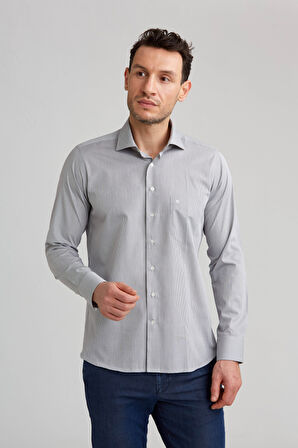 Bisse Regular Fit İtalyan Kumaş Açık Kahve Erkek Gömlek GM23K232039_D10