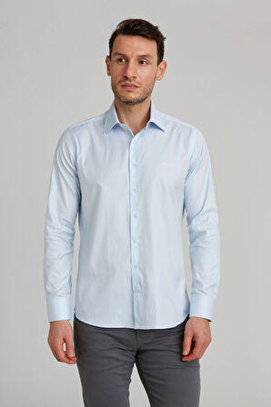 Bisse Regular Fit Açık Mavi Klasik Erkek Gömlek GM23K232069_D33