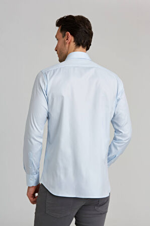Bisse Regular Fit Açık Mavi Klasik Erkek Gömlek GM23K232069_D33