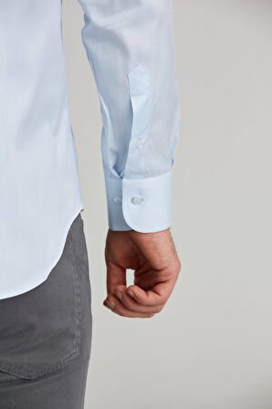 Bisse Regular Fit Açık Mavi Klasik Erkek Gömlek GM23K232069_D33