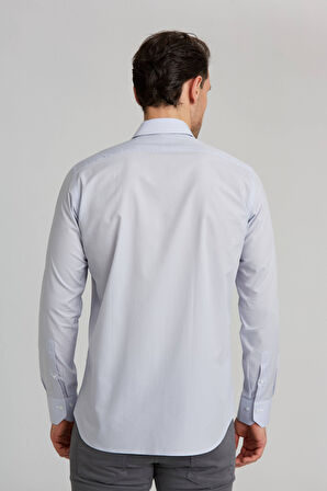 Bisse Regular Fit Gri Klasik Erkek Gömlek GM23K232074_D55